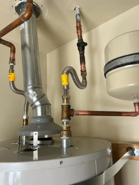 Water heater installation and plumbing repair in Tylersville